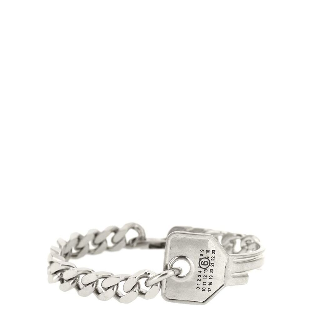 MM6 Maison Margiela Silver Brass Women's Bracelet